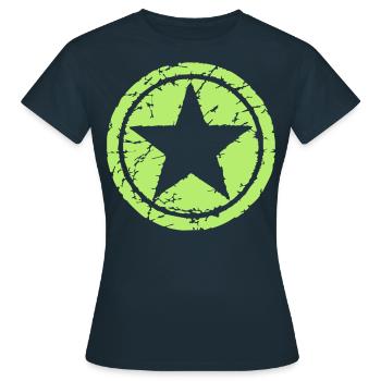 Étoile étoile 03 - T-shirt Femme - marine - Devant - AI Model Female 172 dark (172cm)