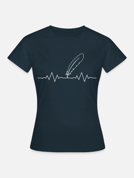 Feder - Frauen T-Shirt - Navy