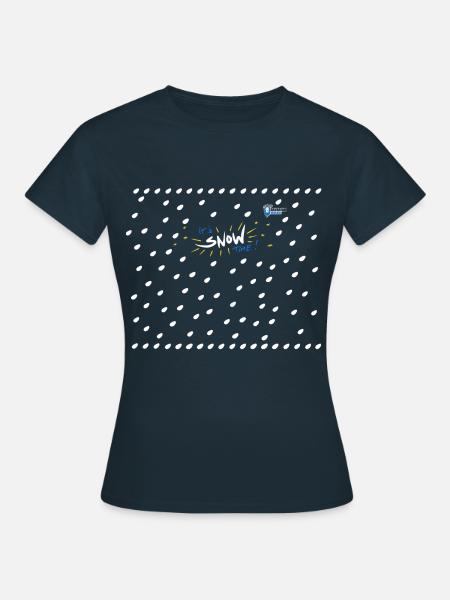 Bavarian Monkey it's snow time! - Women's T-Shirt - navy