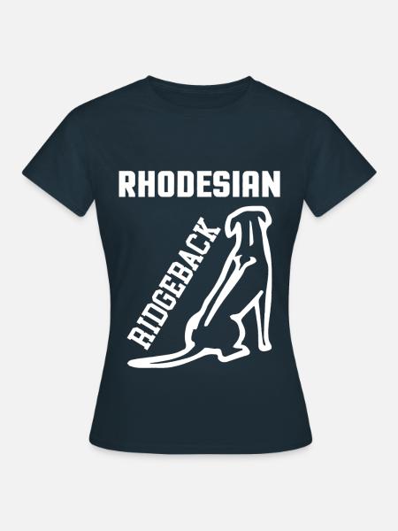 Rhodesian Ridgeback - T-shirt Femme - marine