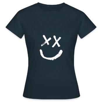 Smile - Women's T-Shirt - navy - Front - AI Model Female 172 dark (172cm)
