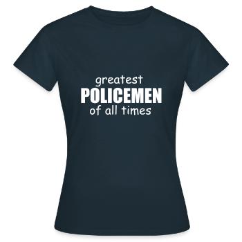 officier de police - T-shirt Femme - marine - Devant - AI Model Female 172 dark (172cm)