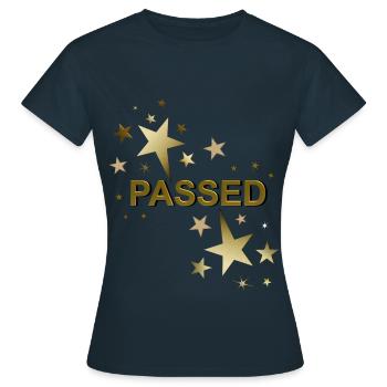 Driver's license passed training passed - Women's T-Shirt - navy - Front - AI Model Female 172 dark (172cm)