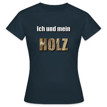 Moi et mon BOIS - T-shirt Femme - marine - Devant - AI Model Female 172 dark (172cm)
