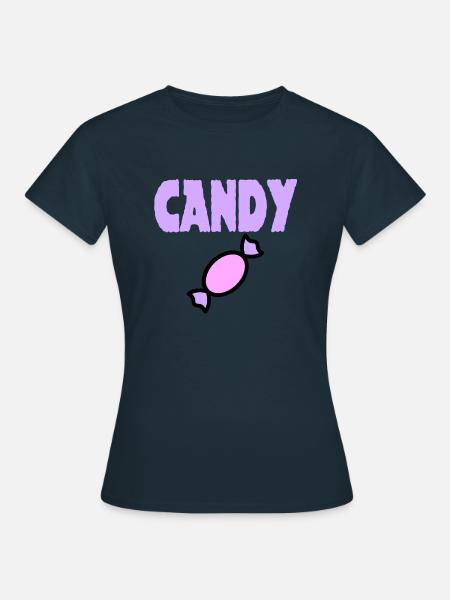 candy sweet candy - Women's T-Shirt - navy