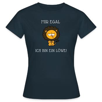 Je suis un lion! Lion cadeau idée douce - T-shirt Femme - marine - Devant - AI Model Female 172 dark (172cm)