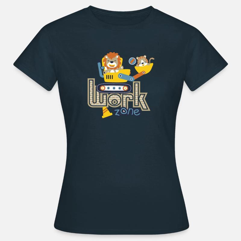 Construction site Löwe - Women's T-Shirt - navy
