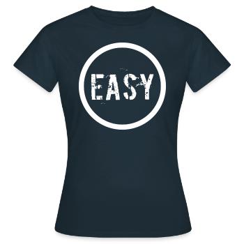 facile - T-shirt Femme - marine - Devant - AI Model Female 172 dark (172cm)