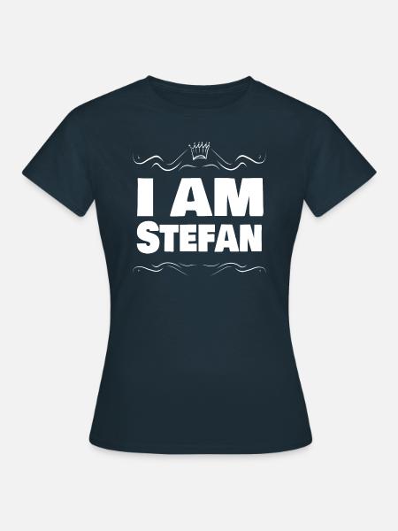 Koenig Stefan Name - Frauen T-Shirt - Navy