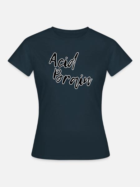 Acid brain - Frauen T-Shirt - Navy
