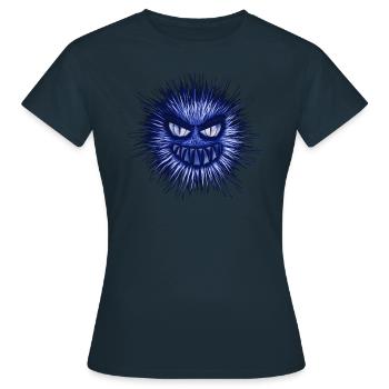 monstre - T-shirt Femme - marine - Devant - AI Model Female 172 dark (172cm)