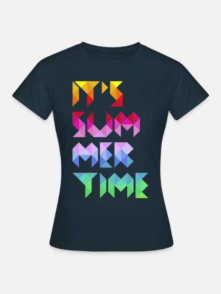 It's Summer Time - Frauen T-Shirt - Navy