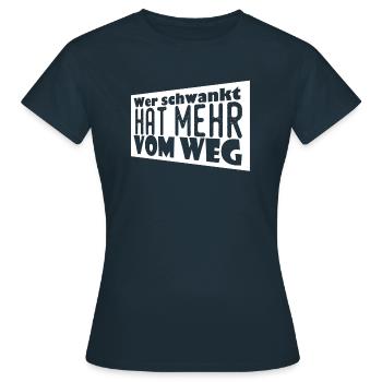 Bier aus Hopfen und Malz garantiert schönen Rausch - Frauen T-Shirt - Navy - Vorne - AI Model Female 172 dark (172cm)