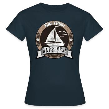 Baltrum Happiness - T-shirt Femme - marine - Devant - AI Model Female 172 dark (172cm)