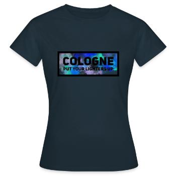 Cologne a levé ses briquets - T-shirt Femme - marine - Devant - AI Model Female 172 dark (172cm)