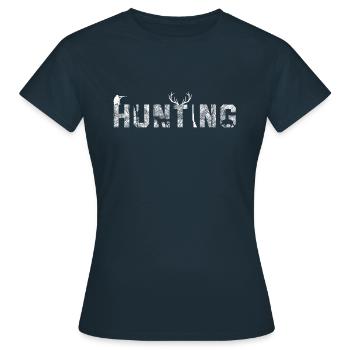 Hunt hunting hunters - Women's T-Shirt - navy - Front - AI Model Female 172 dark (172cm)