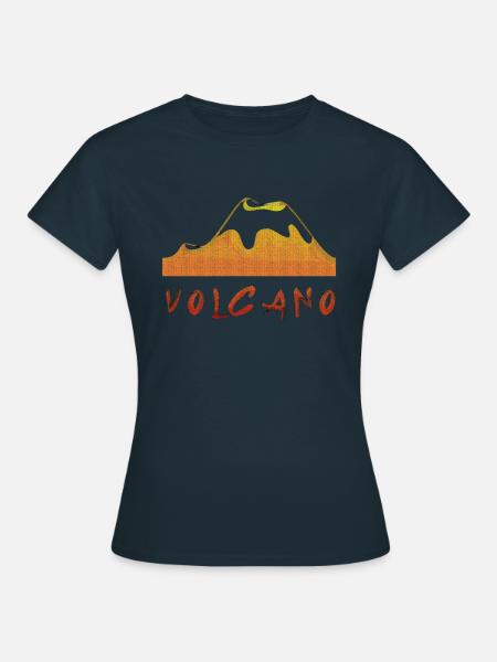 Vulkan - Frauen T-Shirt - Navy