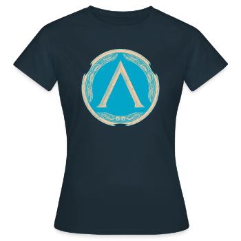 Sparta Krieger - T-shirt Femme - marine - Devant - AI Model Female 172 dark (172cm)