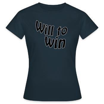 Volonté de gagner - T-shirt Femme - marine - Devant - AI Model Female 172 dark (172cm)