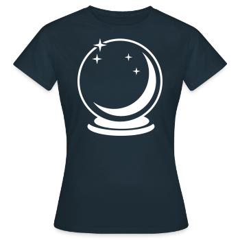 sphère verre - T-shirt Femme - marine - Devant - AI Model Female 172 dark (172cm)