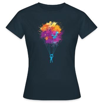 Skydiving skydiving - Women's T-Shirt - navy - Front - AI Model Female 172 dark (172cm)