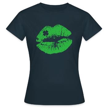 St. Patrick's Day - Women's T-Shirt - navy - Front - AI Model Female 172 dark (172cm)