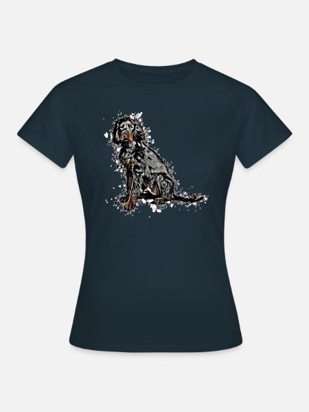 Gordon Setter - Maglietta da donna - navy