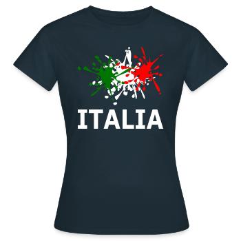 Italia - Women's T-Shirt - navy - Front - AI Model Female 172 dark (172cm)