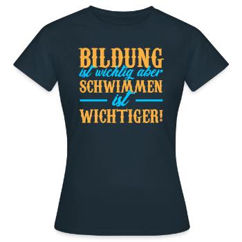 Maillot de bain · EDUCATION · Cadeau - T-shirt Femme - marine - Devant - AI Model Female 172 dark (172cm)