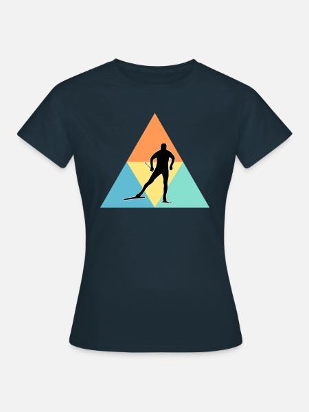 Langlauf - Frauen T-Shirt - Navy