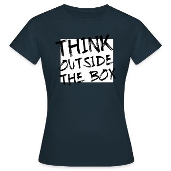Motivation - Sortir des sentiers battus - T-shirt Femme - marine - Devant - AI Model Female 172 dark (172cm)