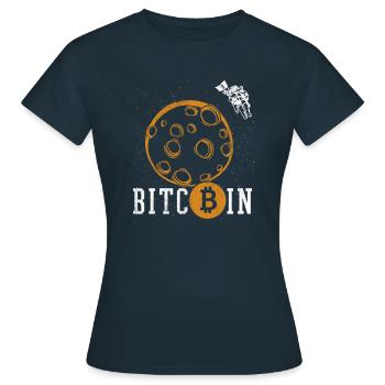 Bitcoin - T-shirt Femme - marine - Devant - AI Model Female 172 dark (172cm)