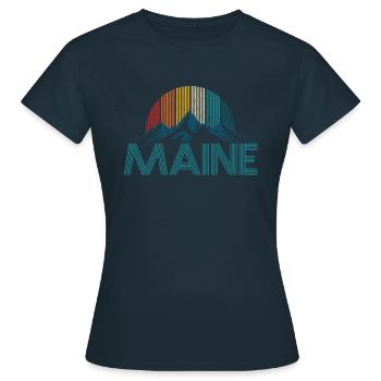 Maine - T-shirt Femme - marine - Devant - AI Model Female 172 dark (172cm)