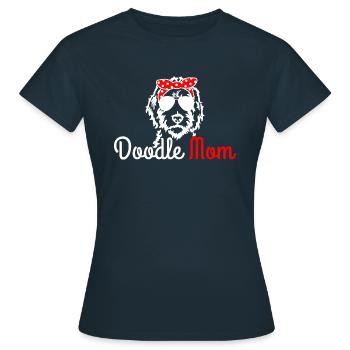 Goldendoodle Labradoodle Doodle Maman - T-shirt Femme - marine - Devant - AI Model Female 172 dark (172cm)