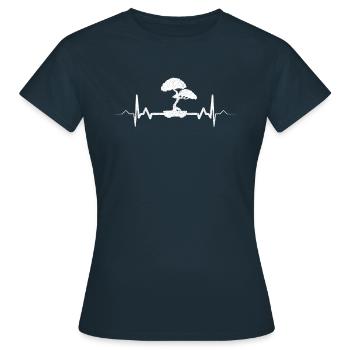 bonsai - Women's T-Shirt - navy - Front - AI Model Female 172 dark (172cm)