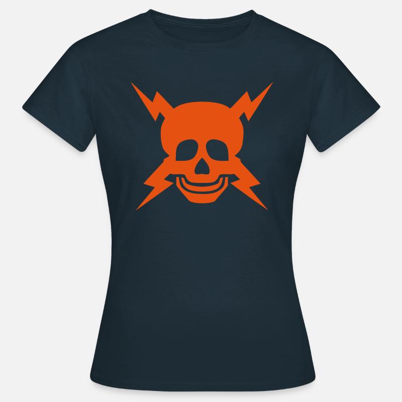Blitz Kopf Blitz Blitz-Symbol - Frauen T-Shirt - Navy