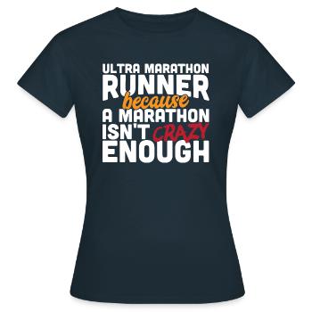 Coureur Ultra Marathon - T-shirt Femme - marine - Devant - AI Model Female 172 dark (172cm)