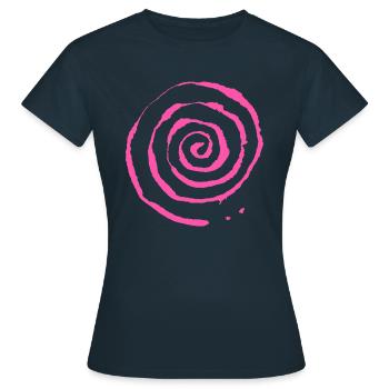Spirale ROSA - T-shirt Femme - marine - Devant - AI Model Female 172 dark (172cm)