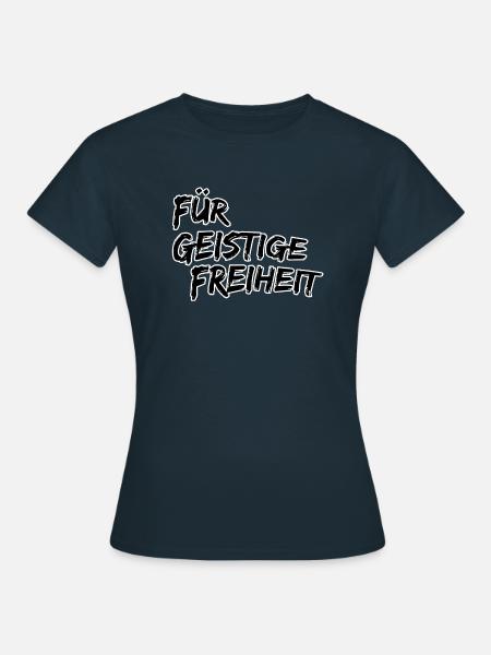Für geistige Freiheit - Frauen T-Shirt - Navy