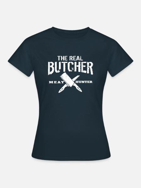 Fleischer The Real Butcher - Frauen T-Shirt - Navy
