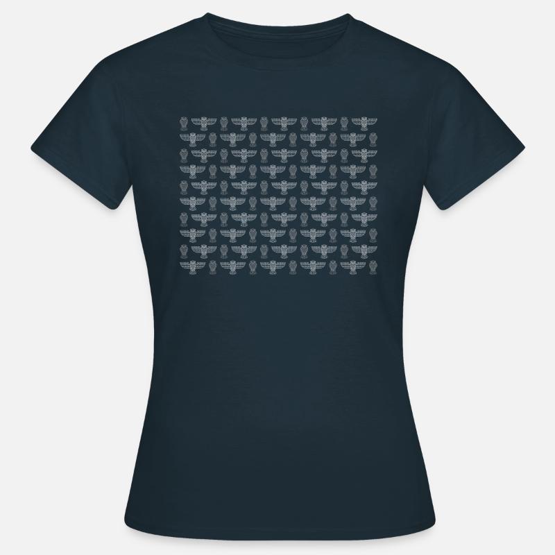 Owls pattern - Women's T-Shirt - navy