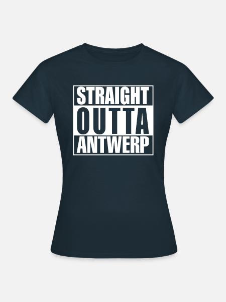 Direkt aus Antwerpen - Frauen T-Shirt - Navy