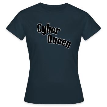 Cyber queen - Women's T-Shirt - navy - Front - AI Model Female 172 dark (172cm)
