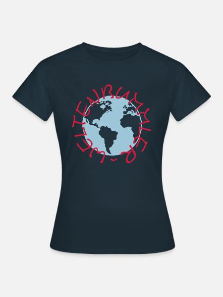 Weltenbummler - Dame-T-shirt - marineblå