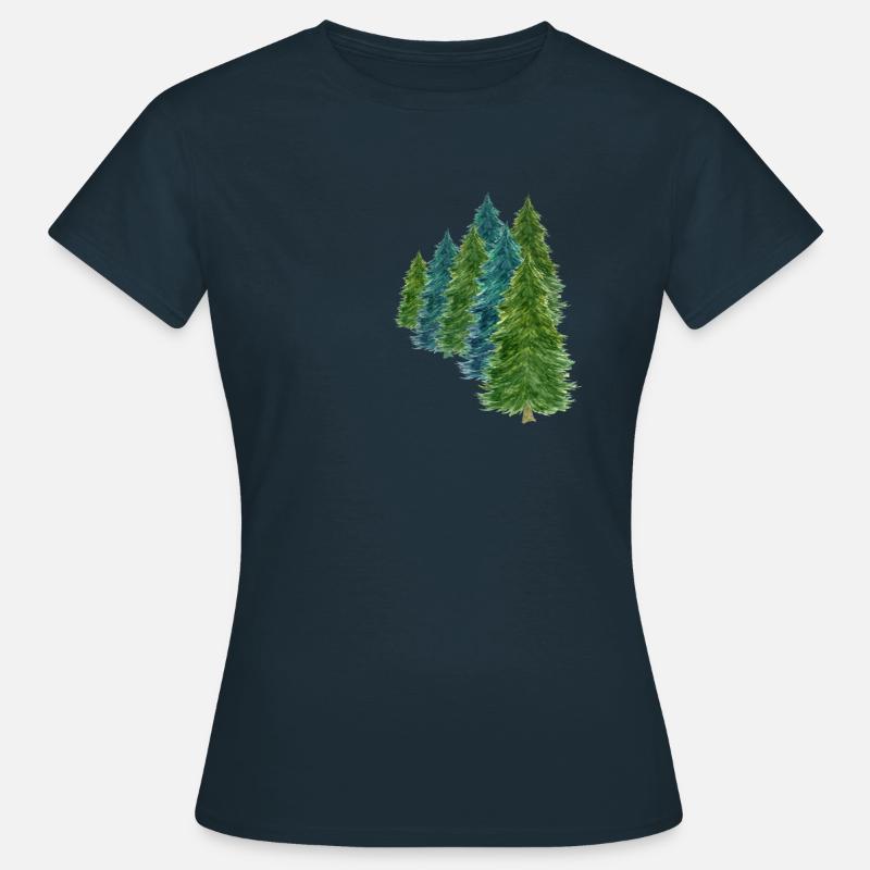 Christmas tree forest - Women's T-Shirt - navy