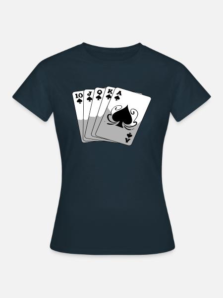 Royal Flush - Frauen T-Shirt - Navy