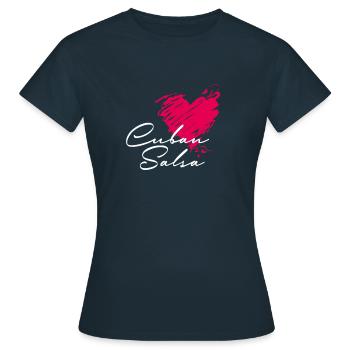 Salsa Salsa Cubaine - T-shirt Femme - marine - Devant - AI Model Female 172 dark (172cm)