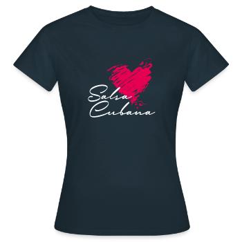 Salsa Cubana Salsa Dance Salsa Music - Women's T-Shirt - navy - Front - AI Model Female 172 dark (172cm)