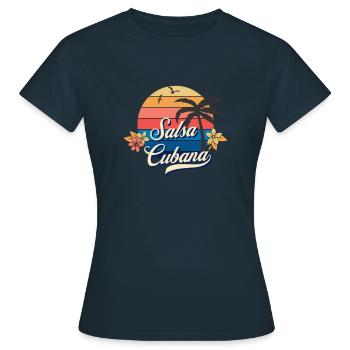 Salsa Dance Salsa Cubana Salsa Music - Women's T-Shirt - navy - Front - AI Model Female 172 dark (172cm)