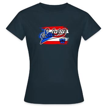 Danseuse de Salsa Salsera Puerto Rico Salsera - T-shirt Femme - marine - Devant - AI Model Female 172 dark (172cm)